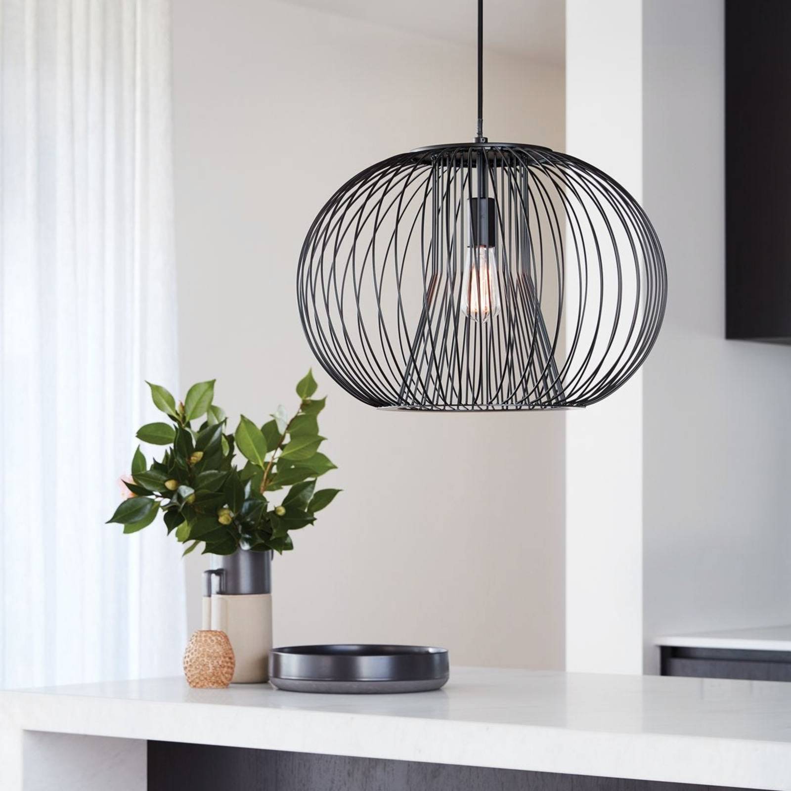 Beacon Hängeleuchte Pheonix schwarz, Metall, Ø 50 cm günstig online kaufen