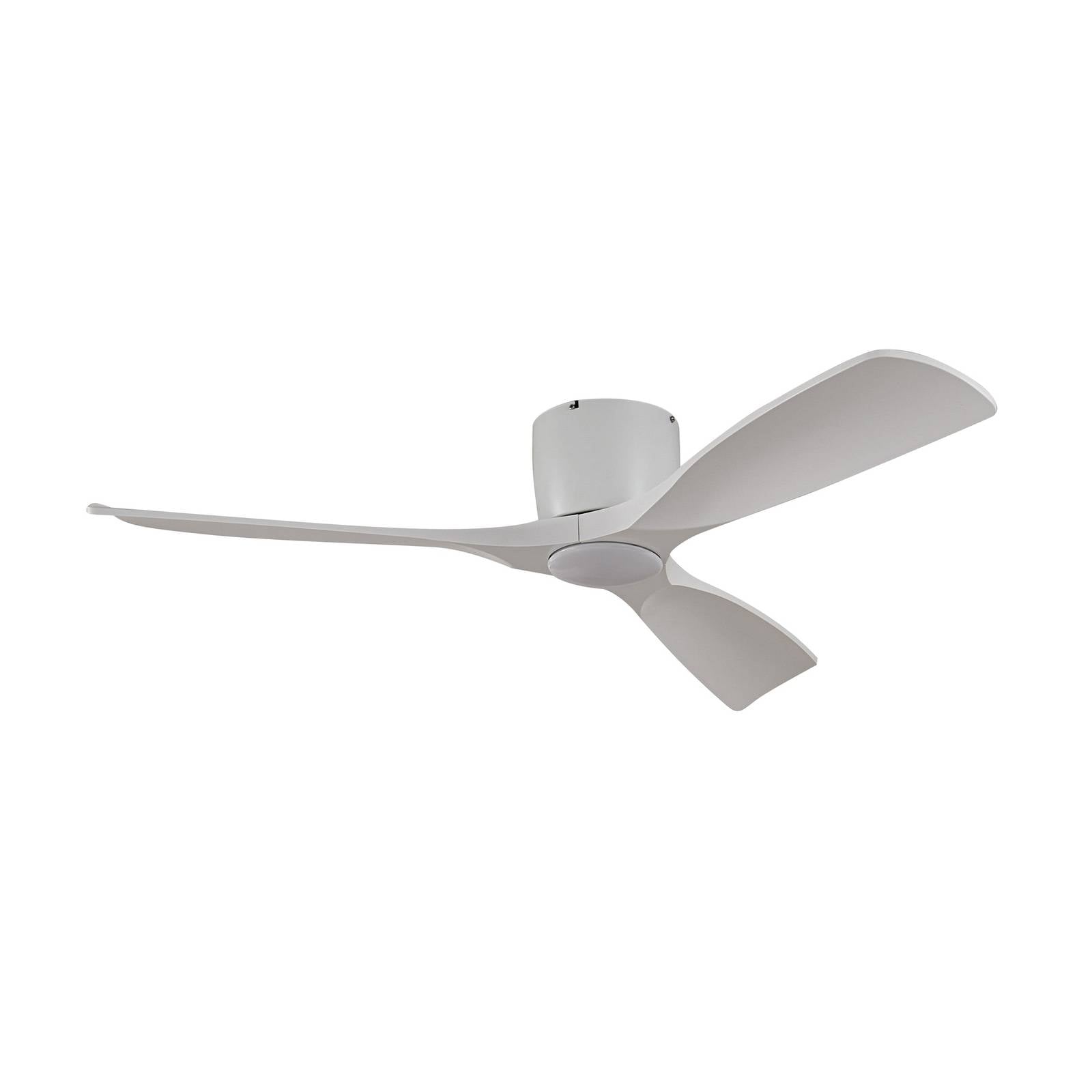 Lucande Smart LED-Deckenventilator Moneno, weiß, DC, Tuya