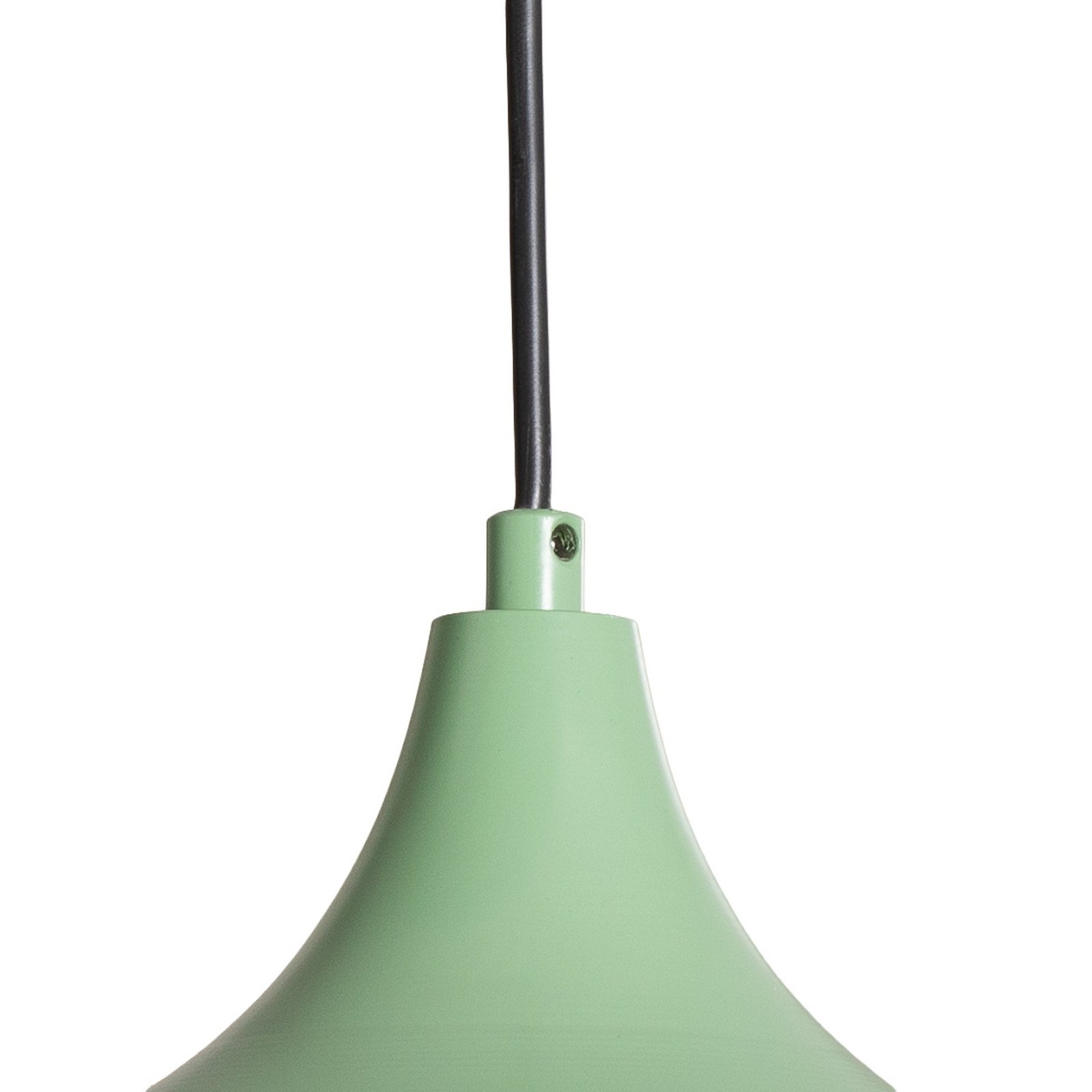 Závesné svietidlo Eysan, mätovo zelené, kov, Ø 35 cm, E27