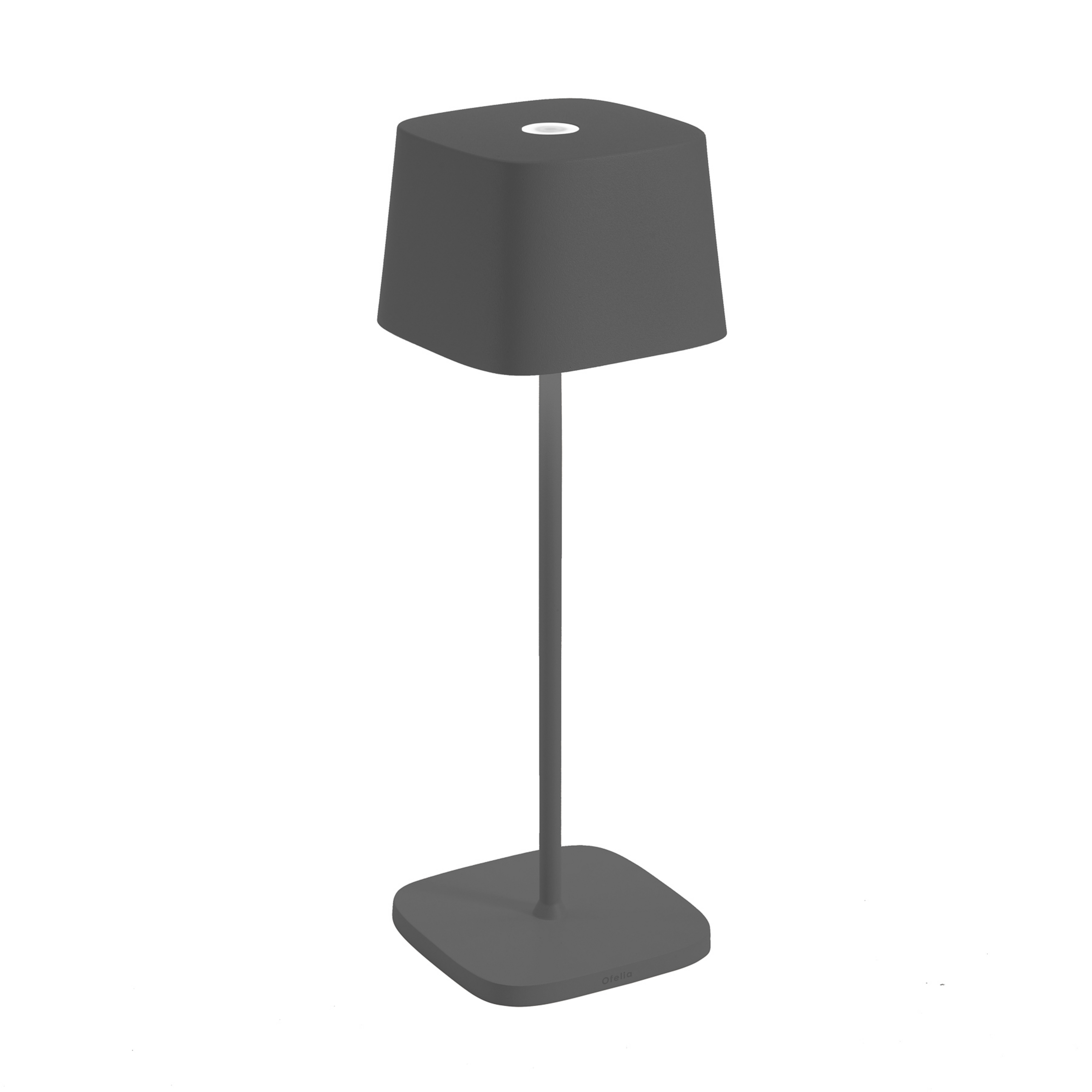 Zafferano Ofelia 3K ładowalna lampa stołowa IP65 szara