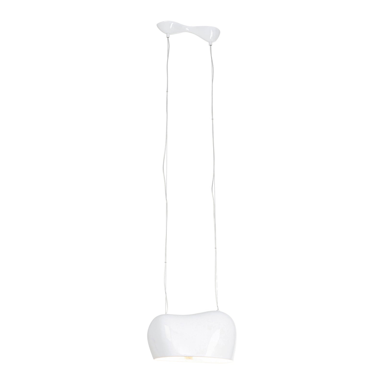 KARE Cloud pendant light, white, glass, 2-bulb, GU10