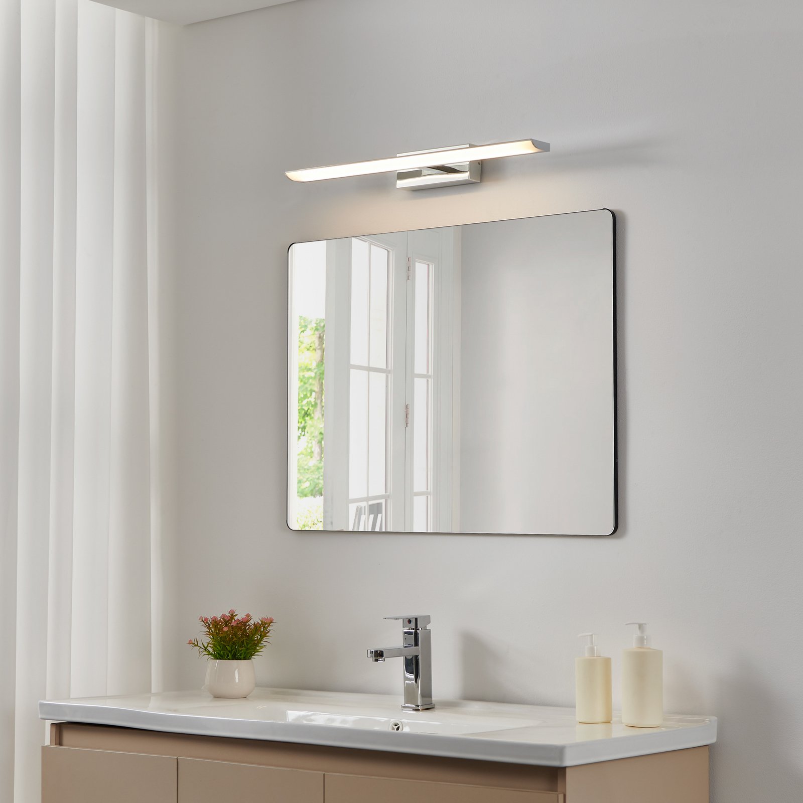 EGLO connect Applique pour miroir LED Tabiano-Z, 60,5 cm, chrome
