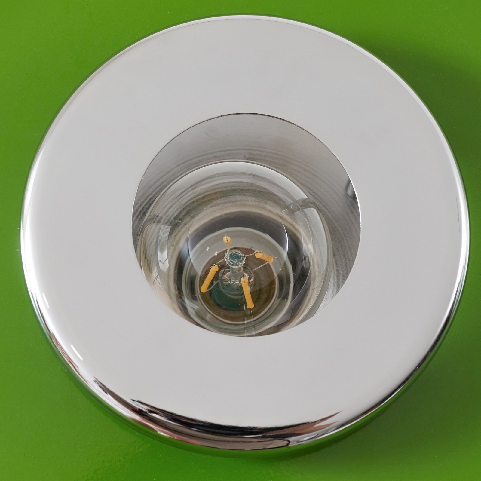 Branford gulvlampe, retro, grøn, metal/marmor - Lindby