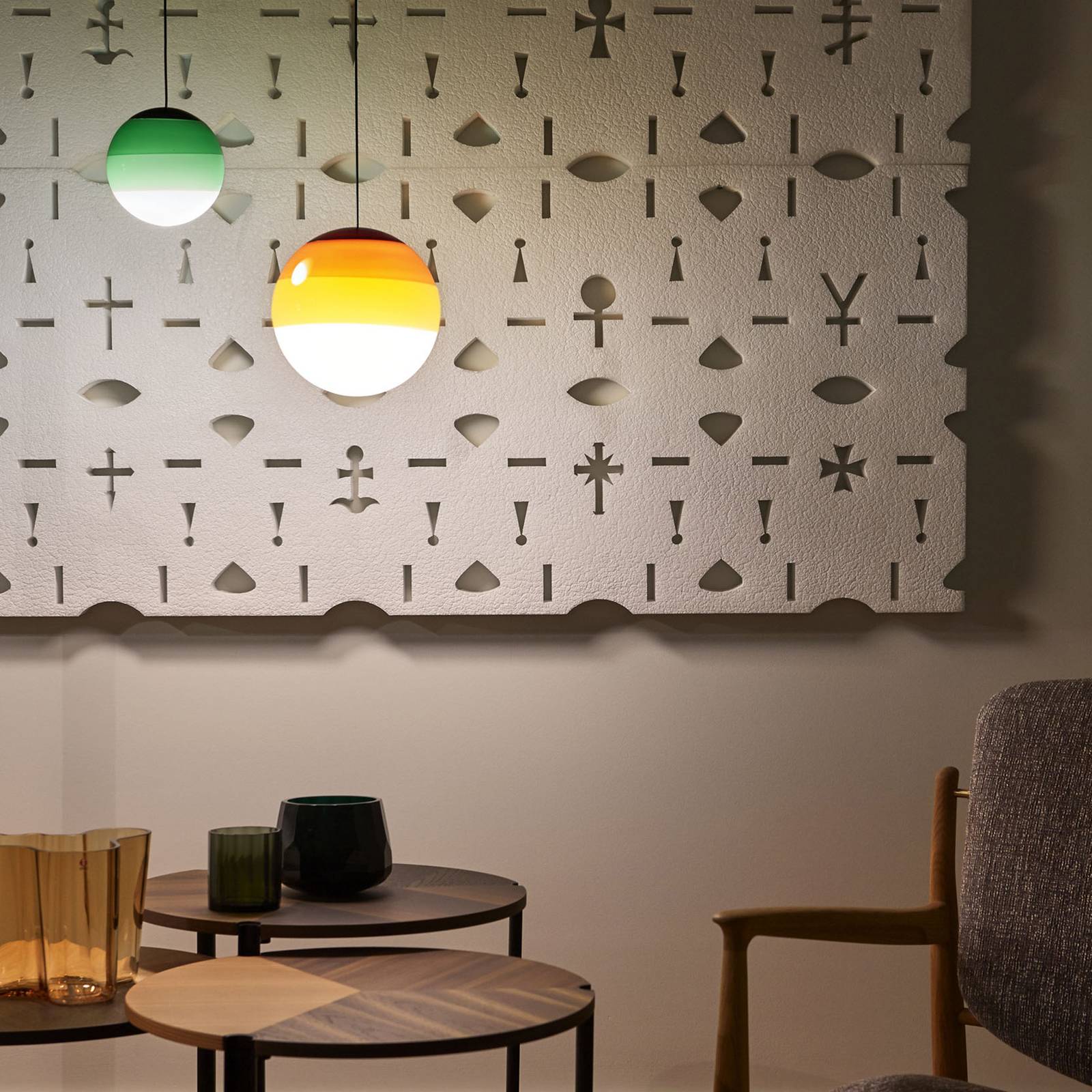 MARSET LED-Hängelampe Dipping Light Ø 20 cm grün günstig online kaufen