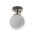 Deckenlampe Atmaca 10220, goldfarben antik, Opalglas Ø 15 cm