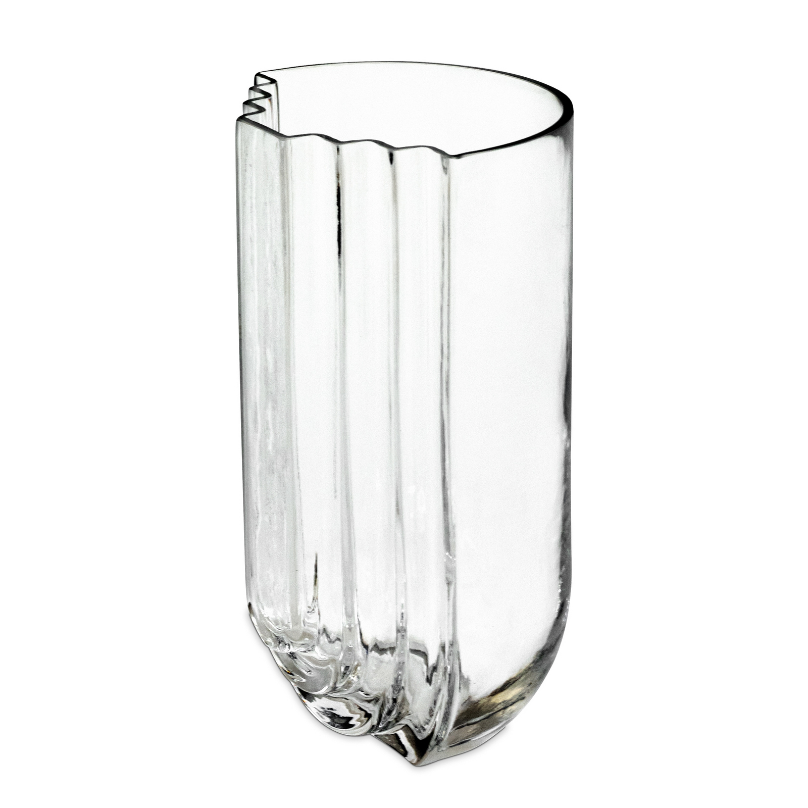Jarrón Vima, transparente, 29 cm de altura, cristal - GEJST