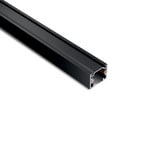 Ivela SQUARE 48 V track system, black, length 300 cm, metal