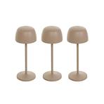 Lindby LED table lamp Arietty, sand beige, set of 3