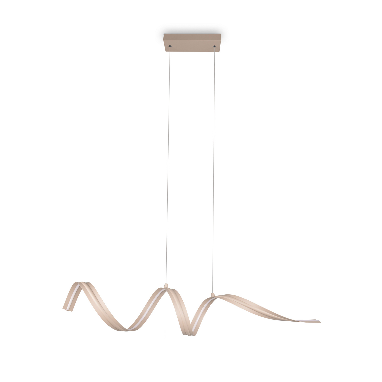 LED-Hängeleuchte Tivor, beige, Metall, 3.000 K