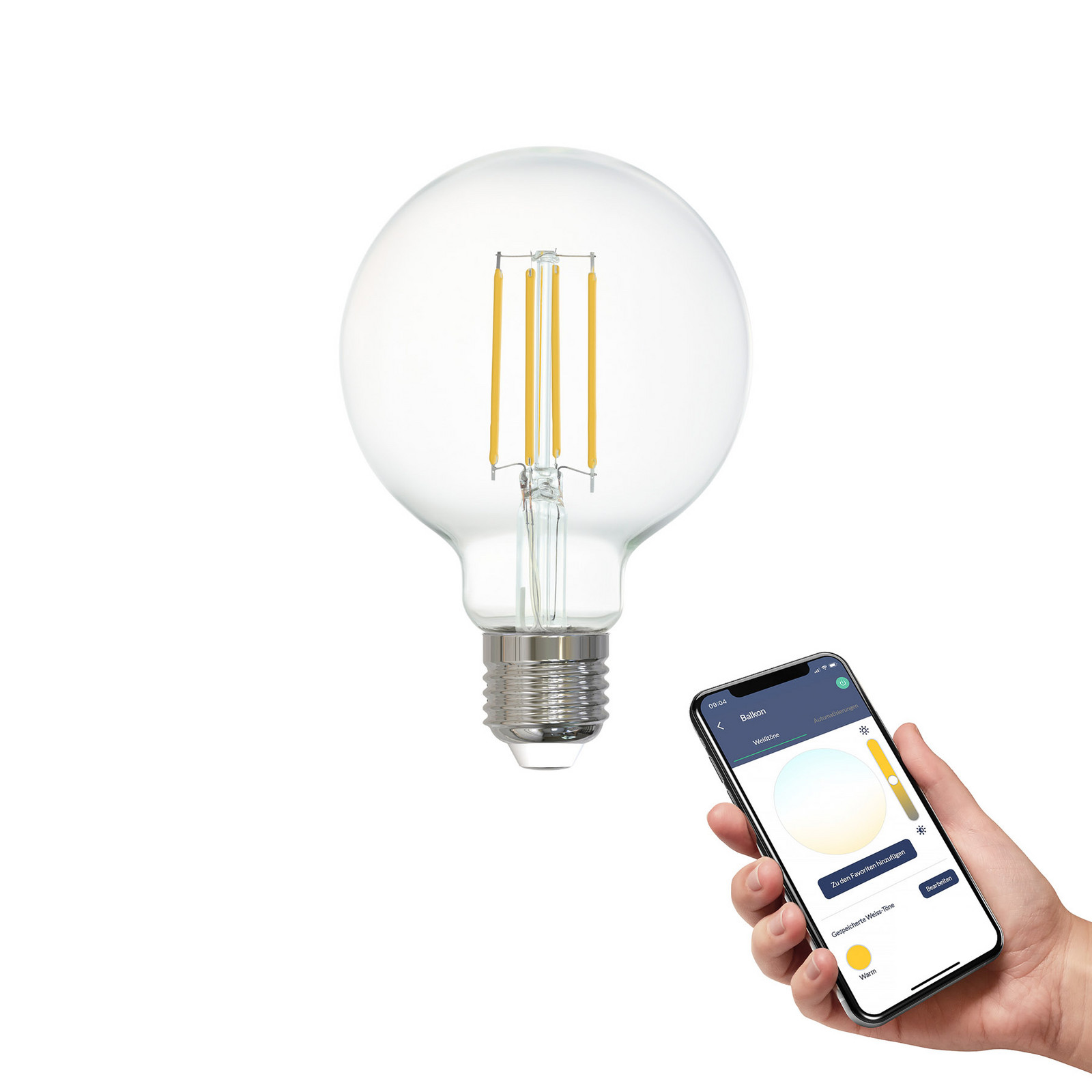 EGLO connect-z E27 G80 glob LED 6W 806lm 2700K - clar