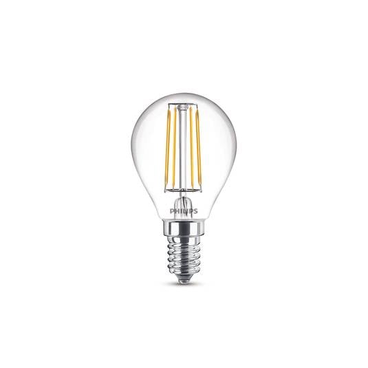 Philips LED bulb E14 4.3 W P45 filament 2,700 K 2x