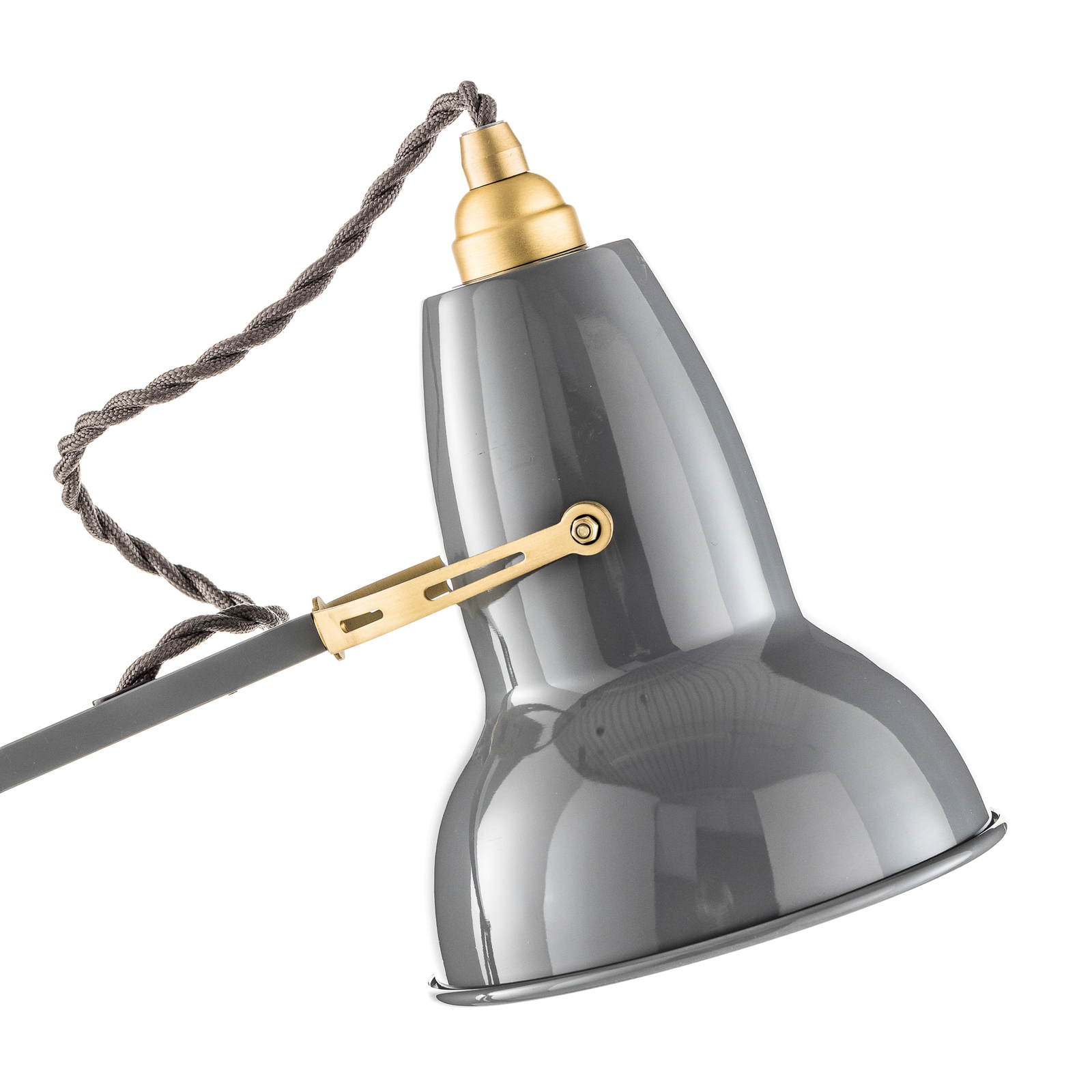 Original 1227 Brass Bureaulamp Elephant Grey - Anglepoise