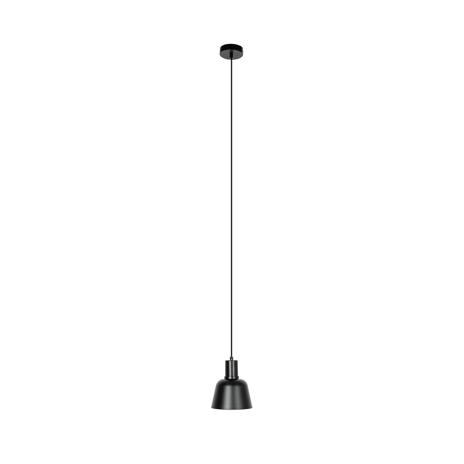Lucande Servan hanging light, black, 1-bulb