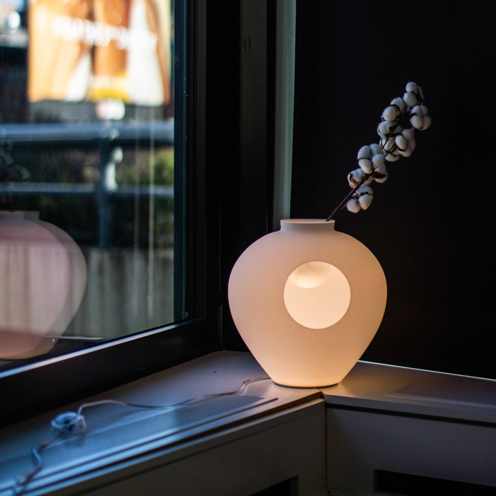 Szklana lampa stołowa LED Foscarini Madre ze ściemnianym ściemniaczem