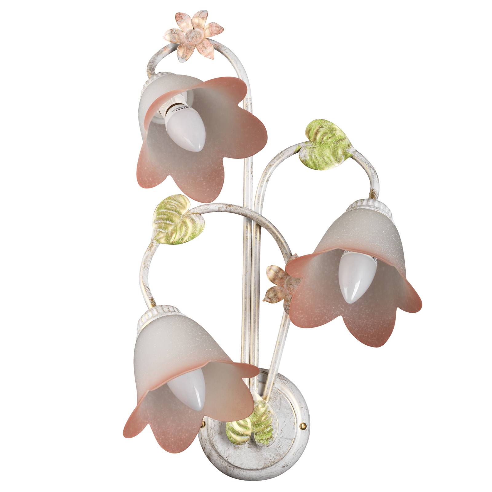 Vägglampa Botton i florentinstil 3 lampor