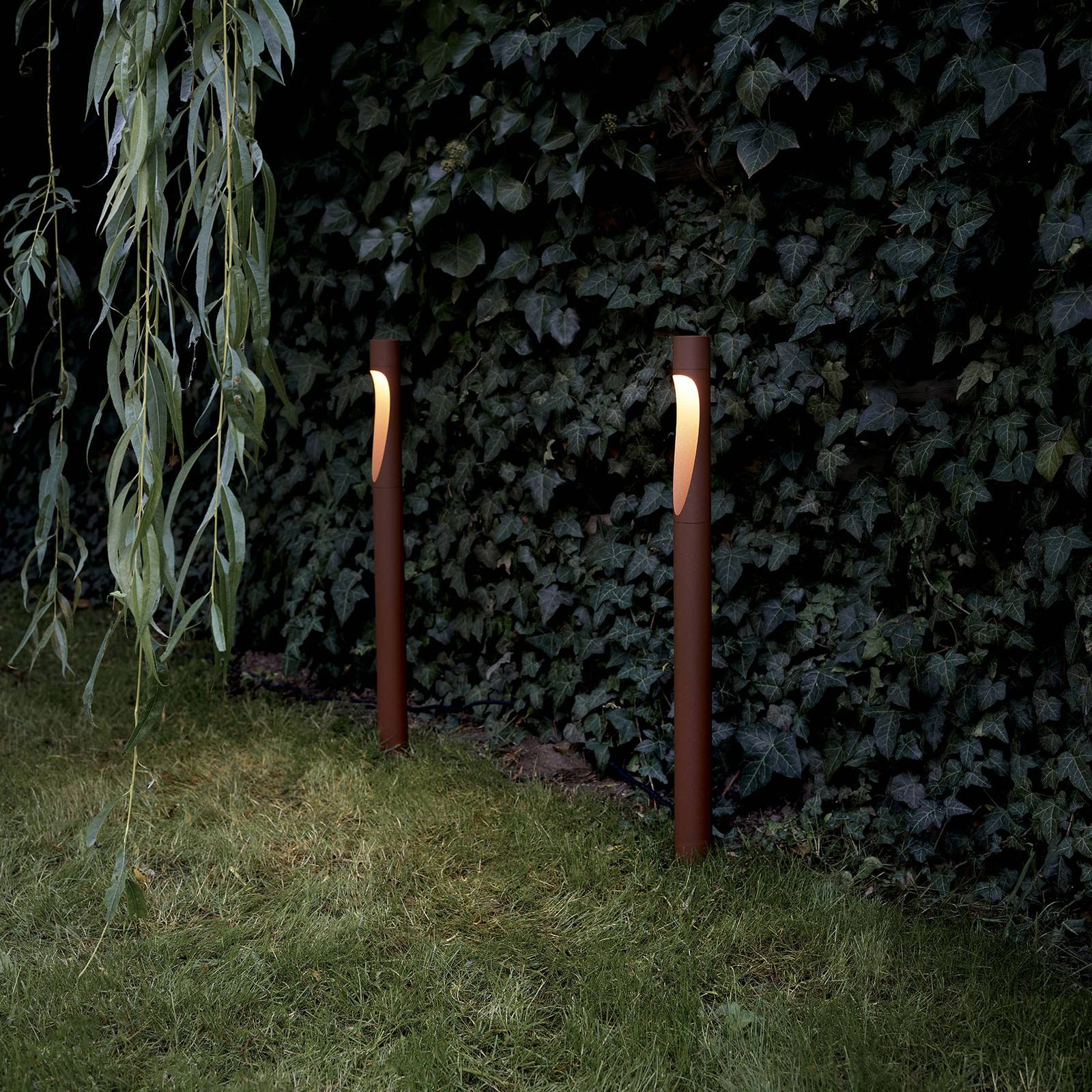 Louis Poulsen słupek oświetleniowy Flindt, 927, corten 70 cm podstawa 24 V