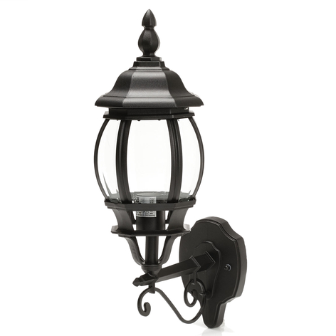 Charmante buitenwandlamp Istria I zwart