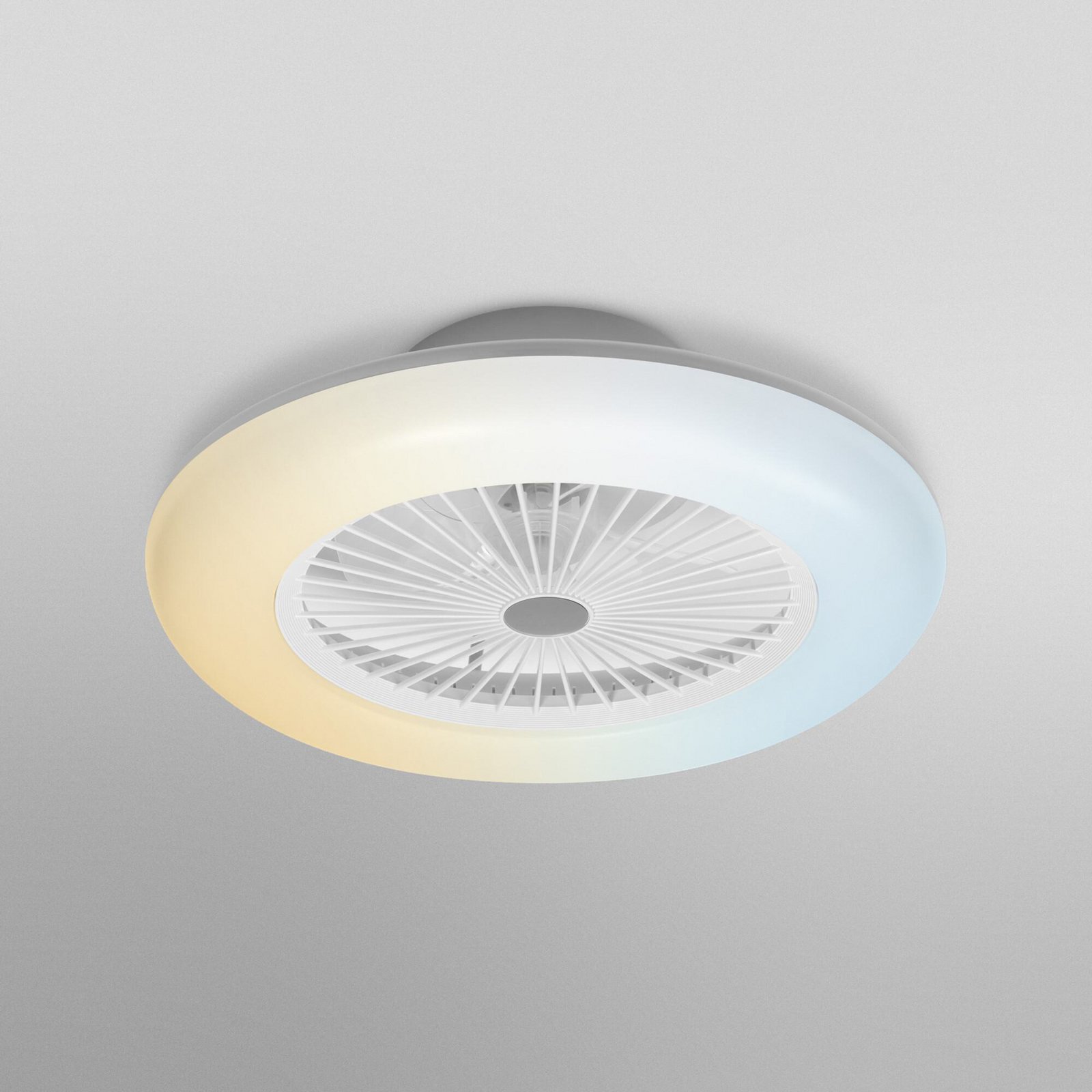 OSRAM SMART+ WiFi LED-Deckenventilator ROUND weiß leise 55cm