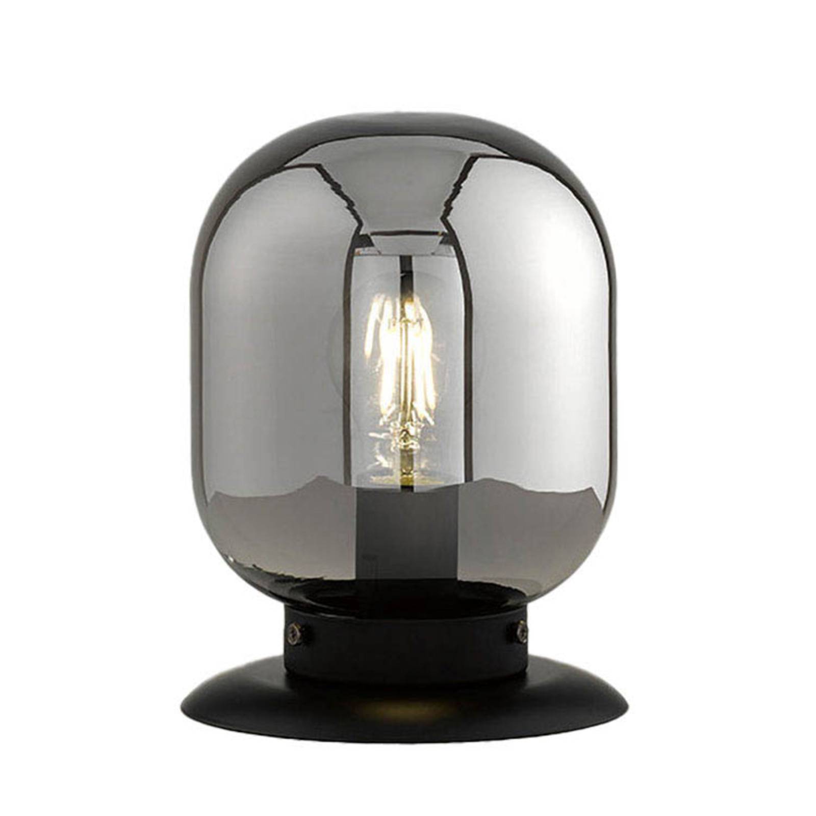 Bordslampa Regi av glas, rökgrå