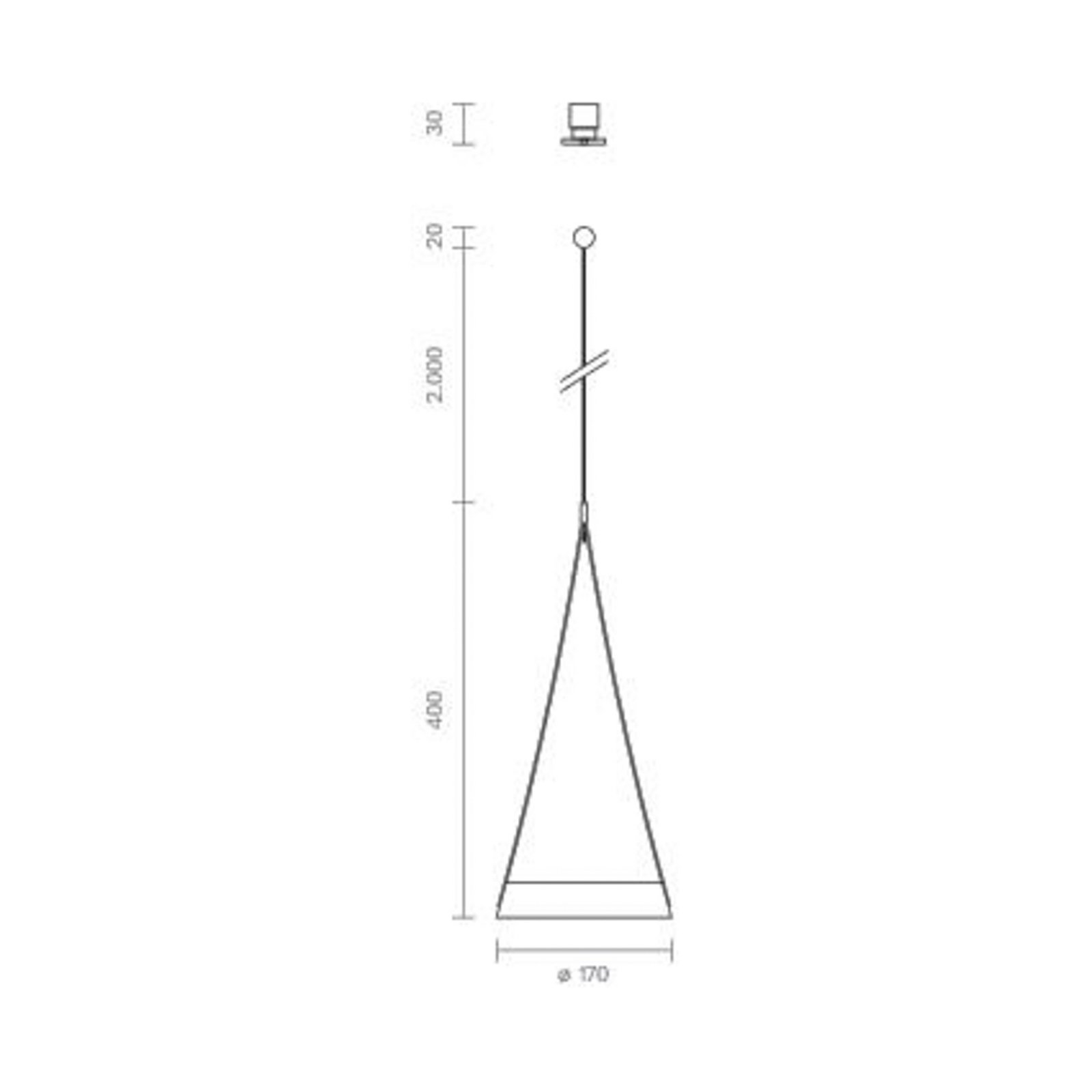 Mahina LED viseća svjetiljka na baterije, crna, Ø 17 cm, metalna, CCT