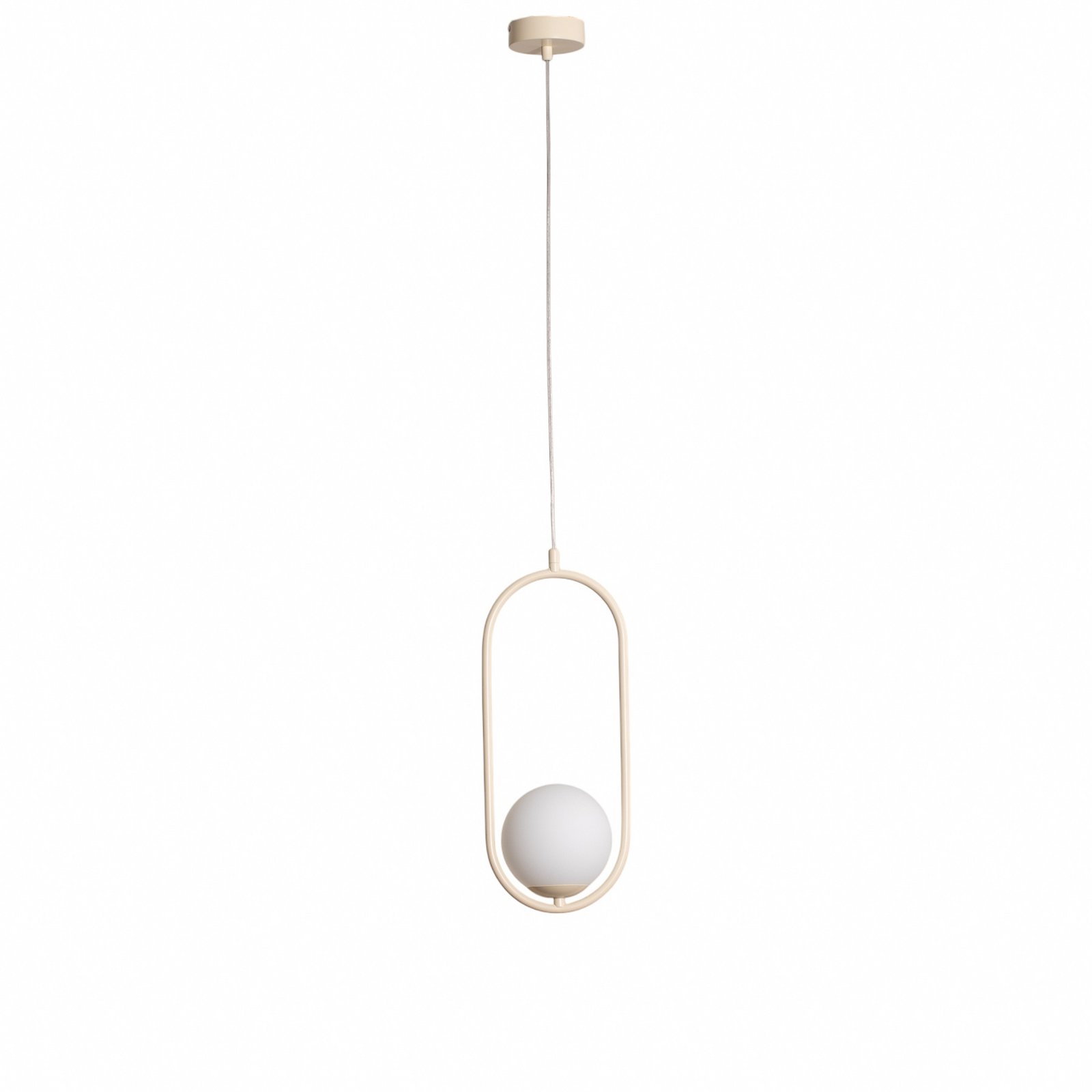 Hängeleuchte Dione, opal/creme, 1-flammig
