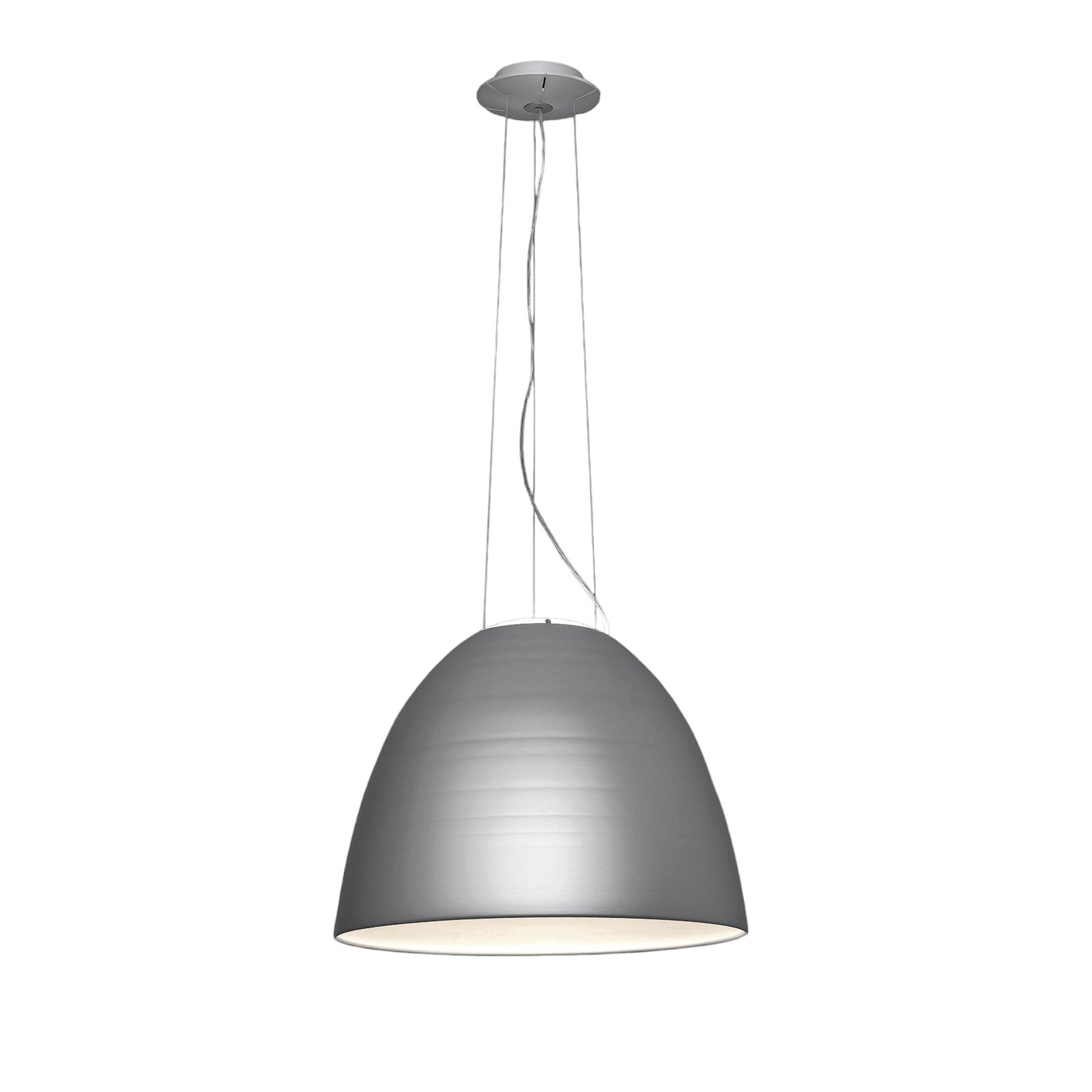 Nur App LED-Hängeleuchte metallgrau - Artemide