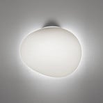 Foscarini Candeeiro de parede Gregg grande semi 1, branco