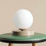 Stalo lempa "Joel", aukštis 17 cm, smėlio/baltos spalvos