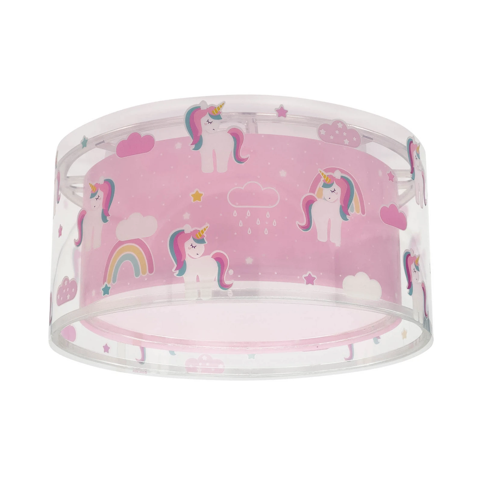Plafonnier pour enfants Dalber UNICORNS, rose, à 1 lampe