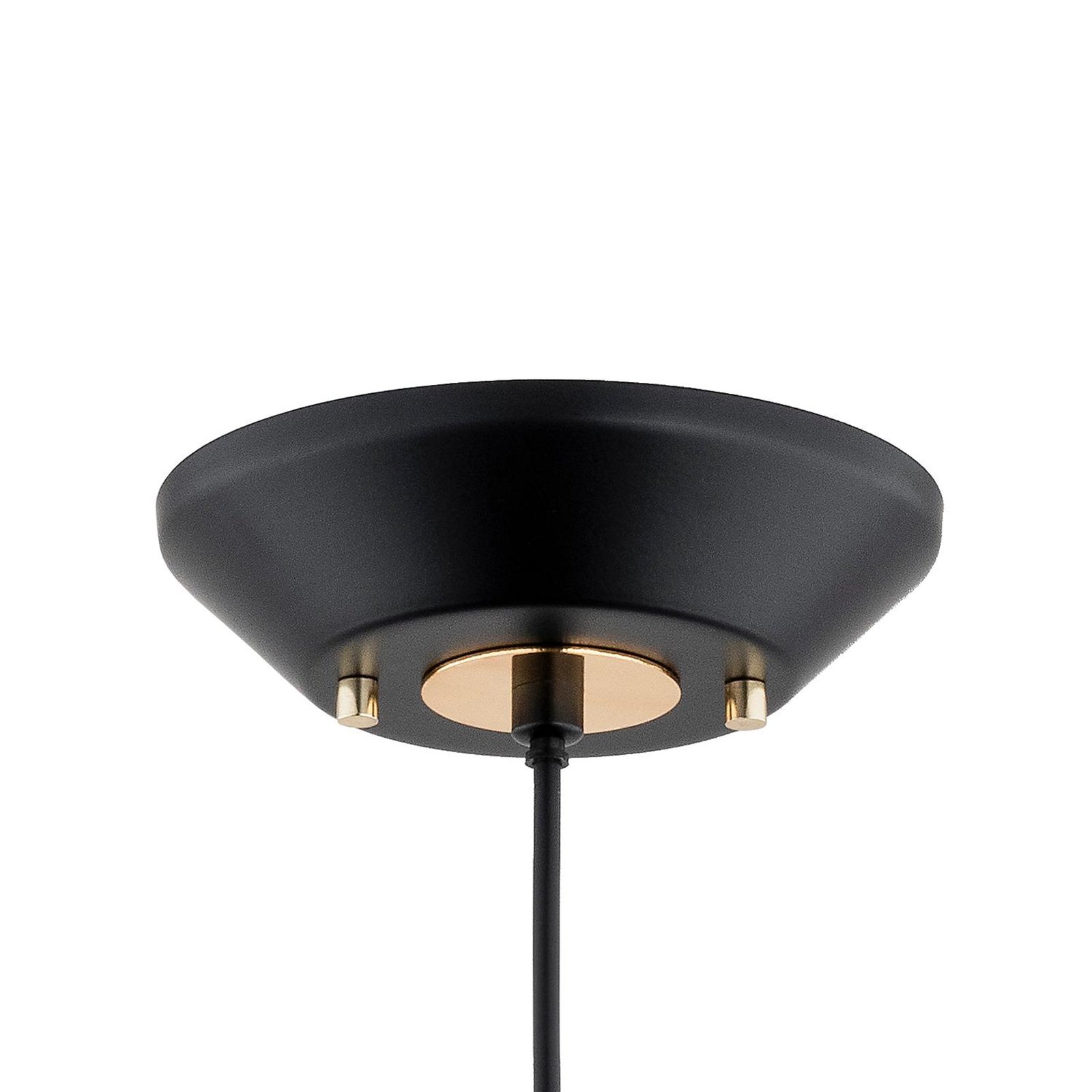 Lampa wisząca Mirave, kolor czarny/złoty, Ø 39,5 cm, metal