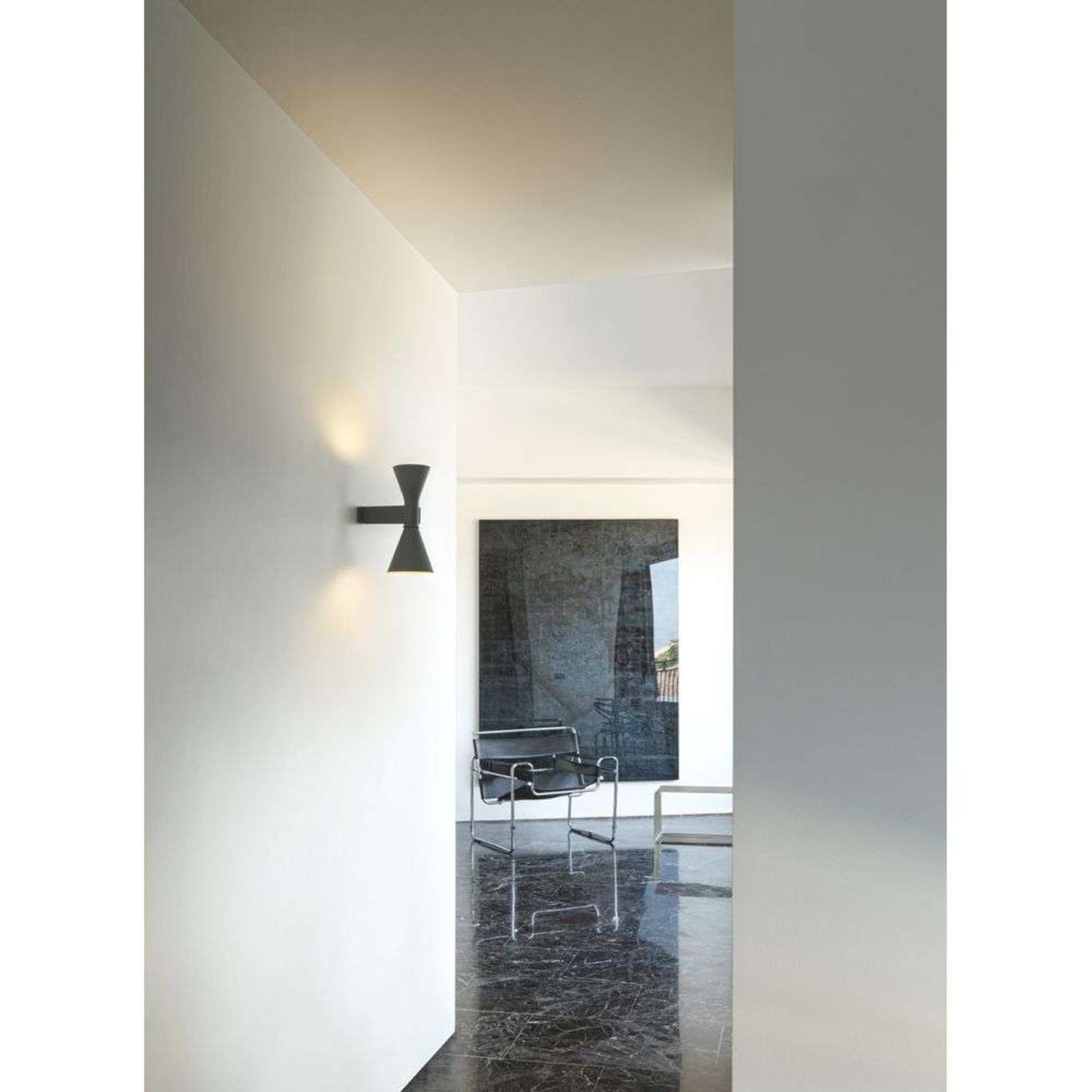 Applique de Marseille Mini Candeeiro de Parede Black - Nemo Lighting