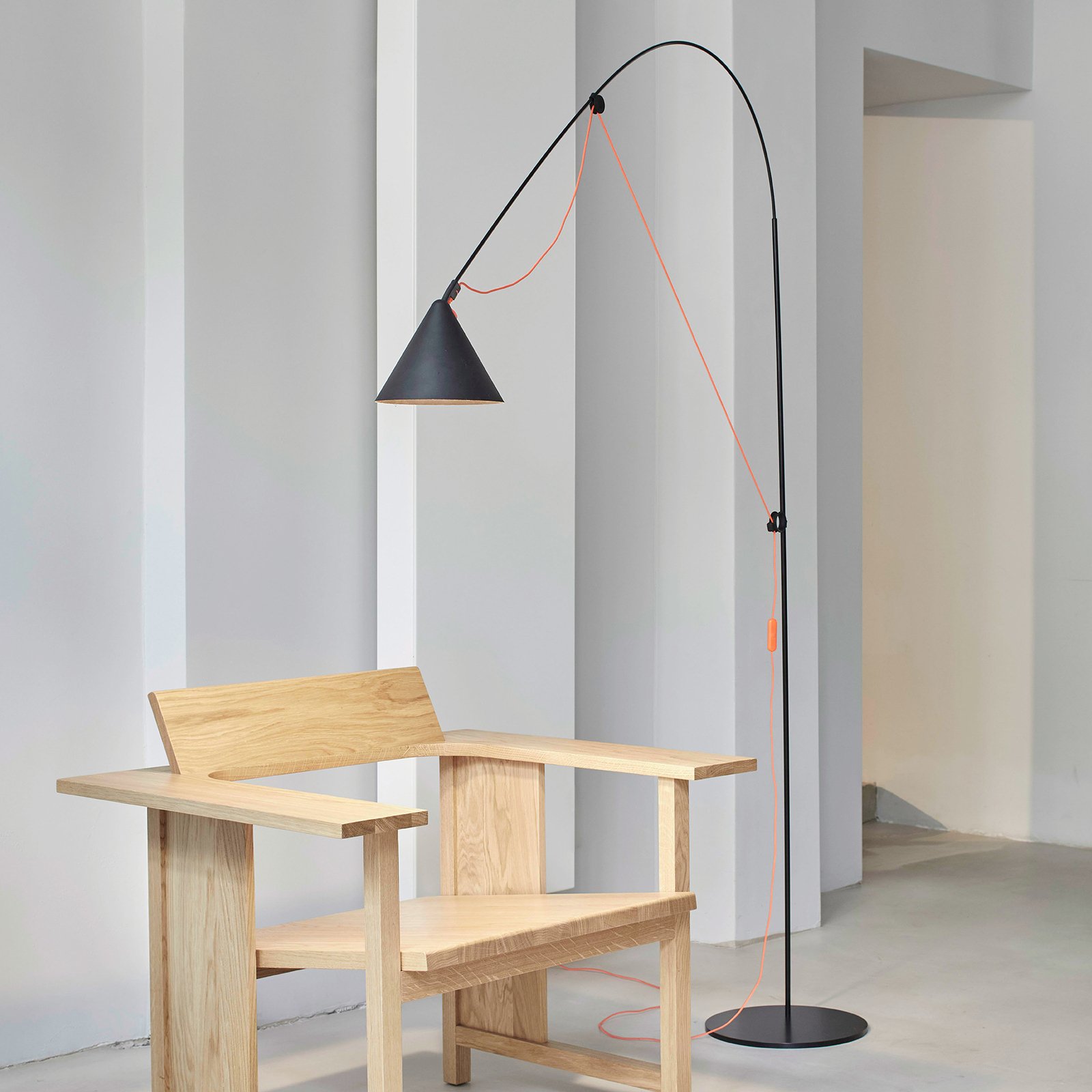 midgard AYNO L LED floor lamp 166 cm tiltable