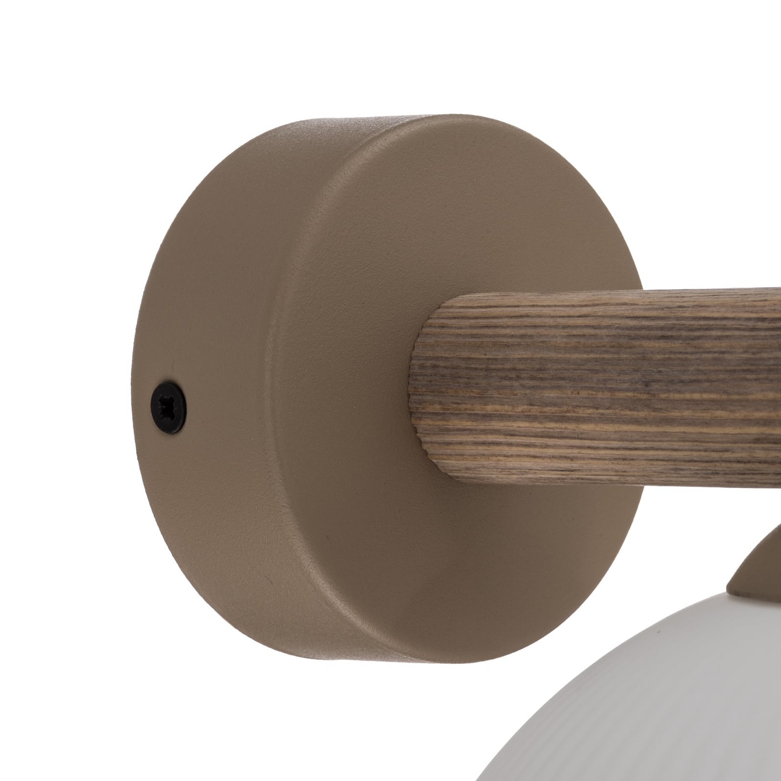 Væglampe Virlo, træ, opalglas, højde 20 cm, E14