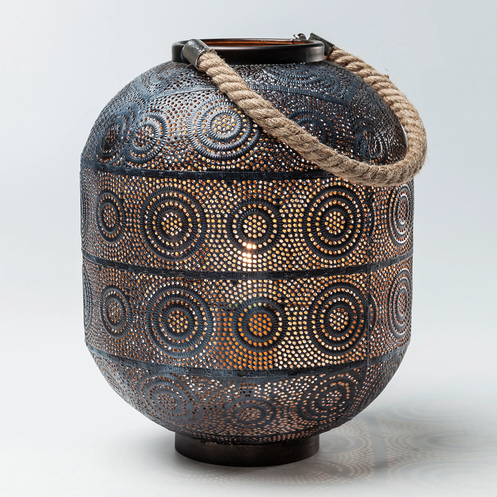 Orientalische Tischlampe Marrakesch – Nachttischleuchte Aus Metall & Holz, 25 Cm Hoch, E27 Fassung (weiß/gold)
