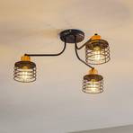 Edison plafondlamp, 3-lamps