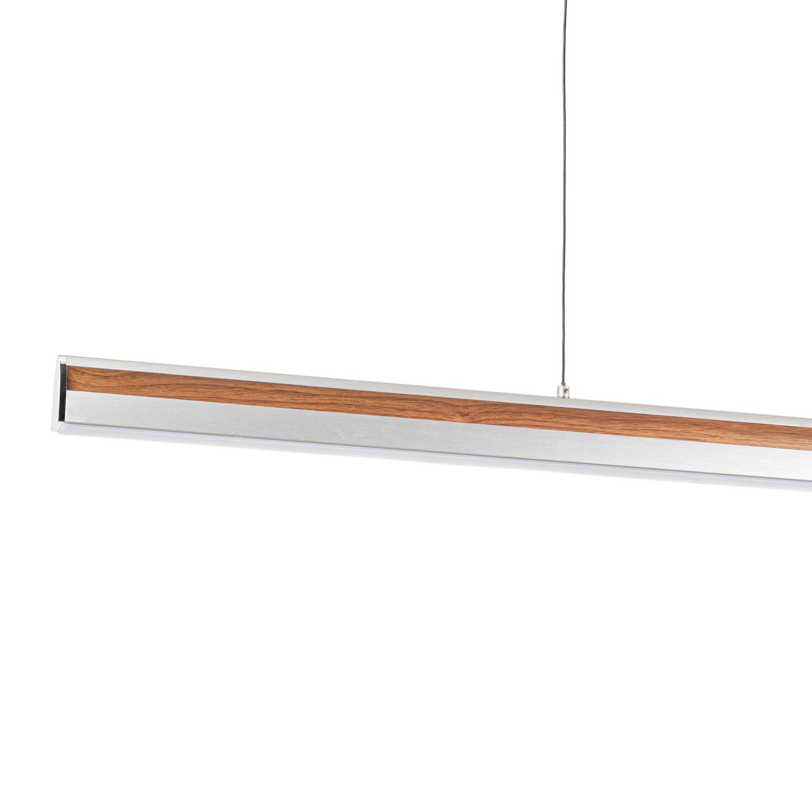 Lutana LED viseća svjetiljka 101 cm ružičasto zlato/drvo - Lucande Lutana LED viseća svjetiljka 101 cm ružičasto zlato/drvo - Lucande