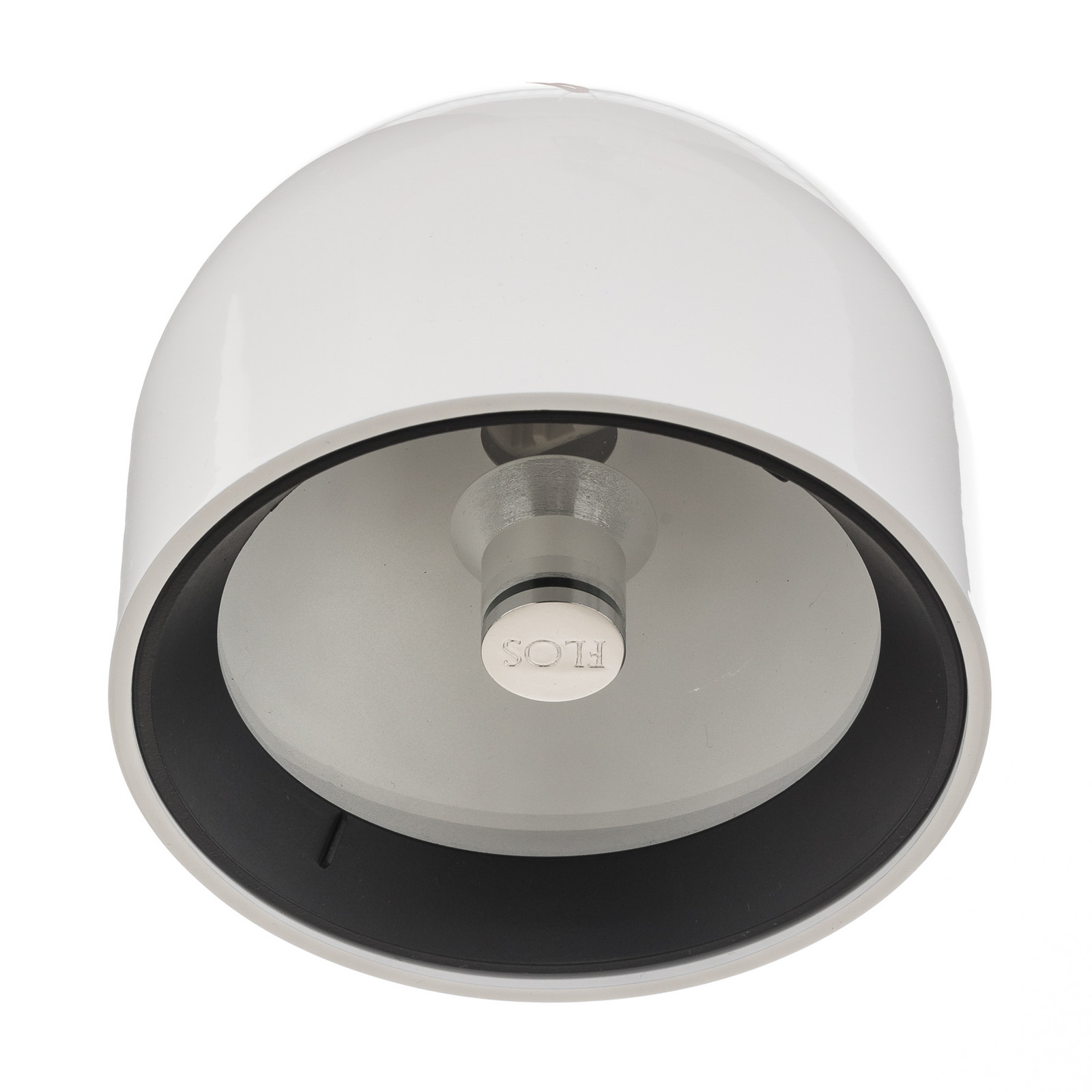 Plafonieră FLOS Wan în alb - Camera de zi / sufragerie - design - Metal