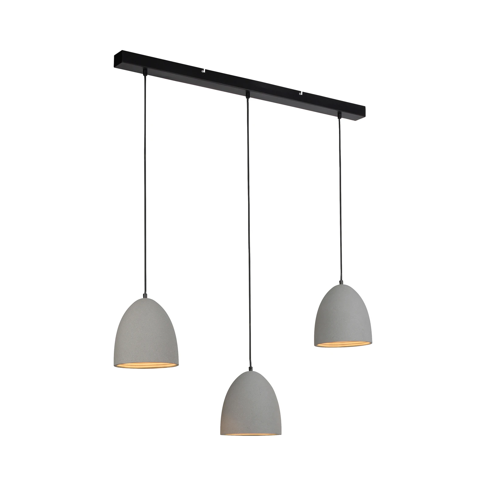 Paul Neuhaus rippvalgusti Eton, 3.flg., 100 cm, betoon, G9
