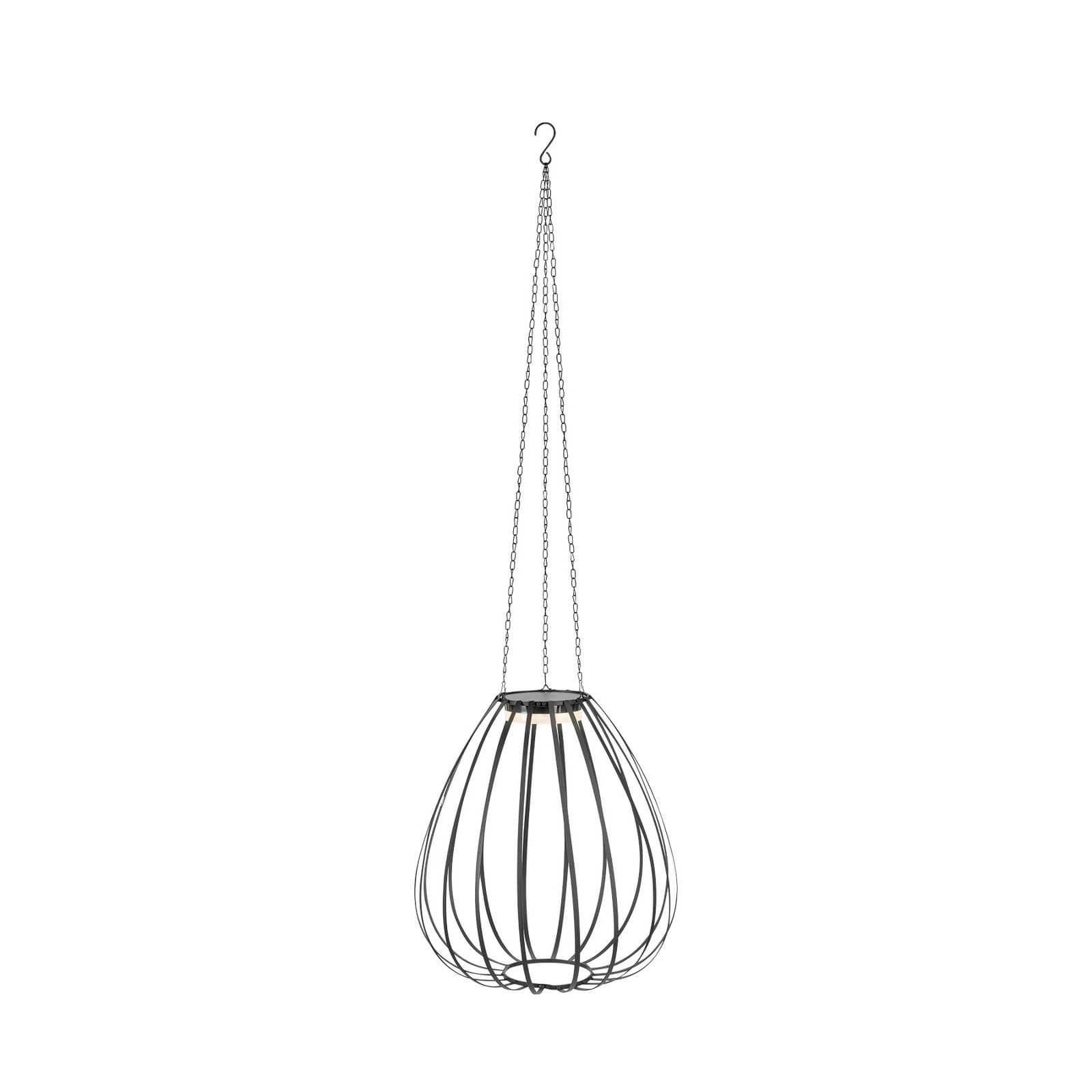 Markslöjd Μαύρο Led-Solar-Pendelleuchte Ovia, Ø 42 Cm, Ip44, Dim.