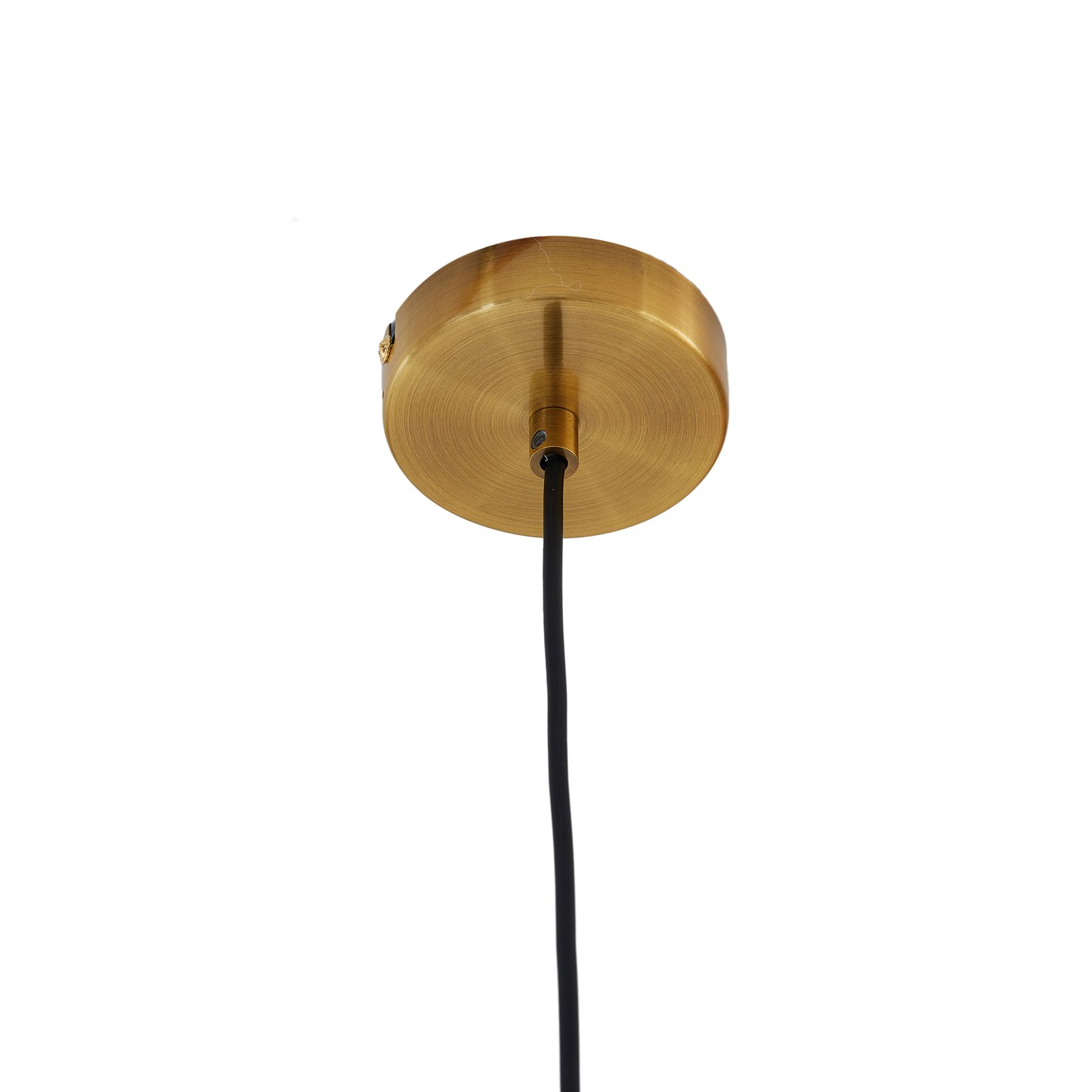 Lindby Drakar suspension, 1 lampe, ambre, Ø 22cm