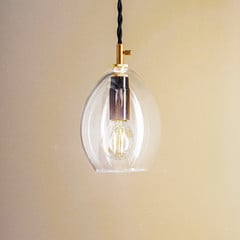 Przezroczysta lampa wisząca Unika, 10,5 cm