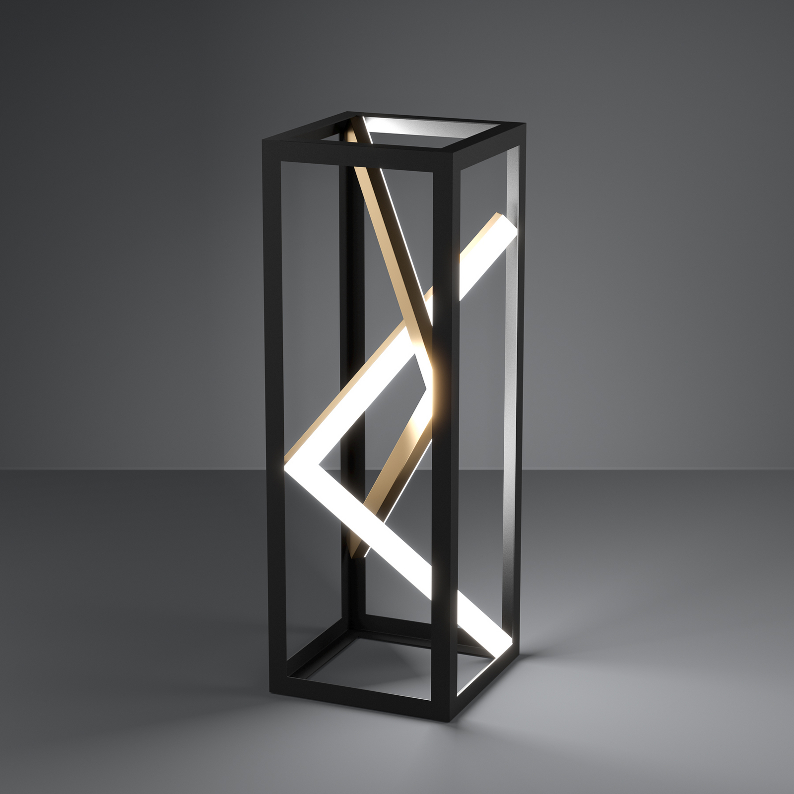 Stars of Light LED tafellamp Penela zwart/goud 43 cm CCT