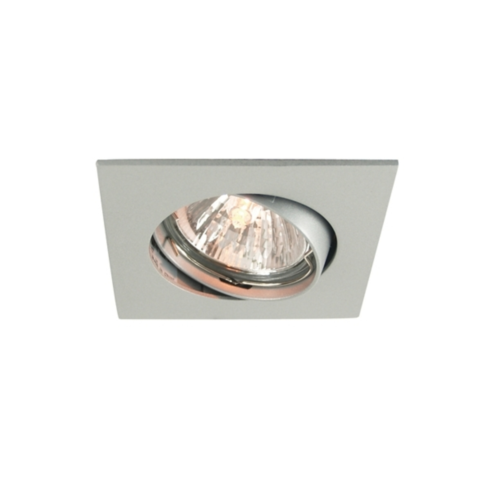 Deko-Light Discreet matt silver ceiling recessed light 6.8 cm, for Hallway, Metal, GU5.3 / MR16, 50 W, energy efficiency: A++, L: 8.3 cm, W: 8.3 cm