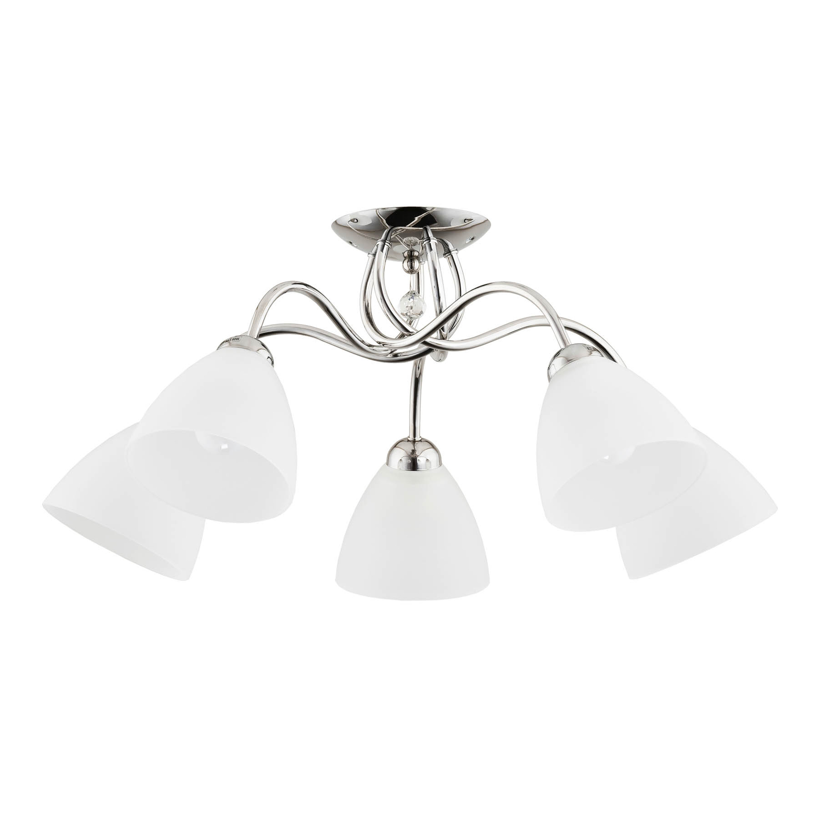 Plafón Svetlana, 5 luces, plata