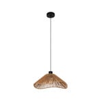 Lavister hanglamp, zwart/naturel, papier