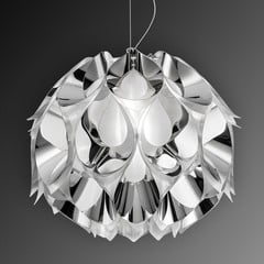 Slamp Flora - a sospensione, argentata, 50 cm