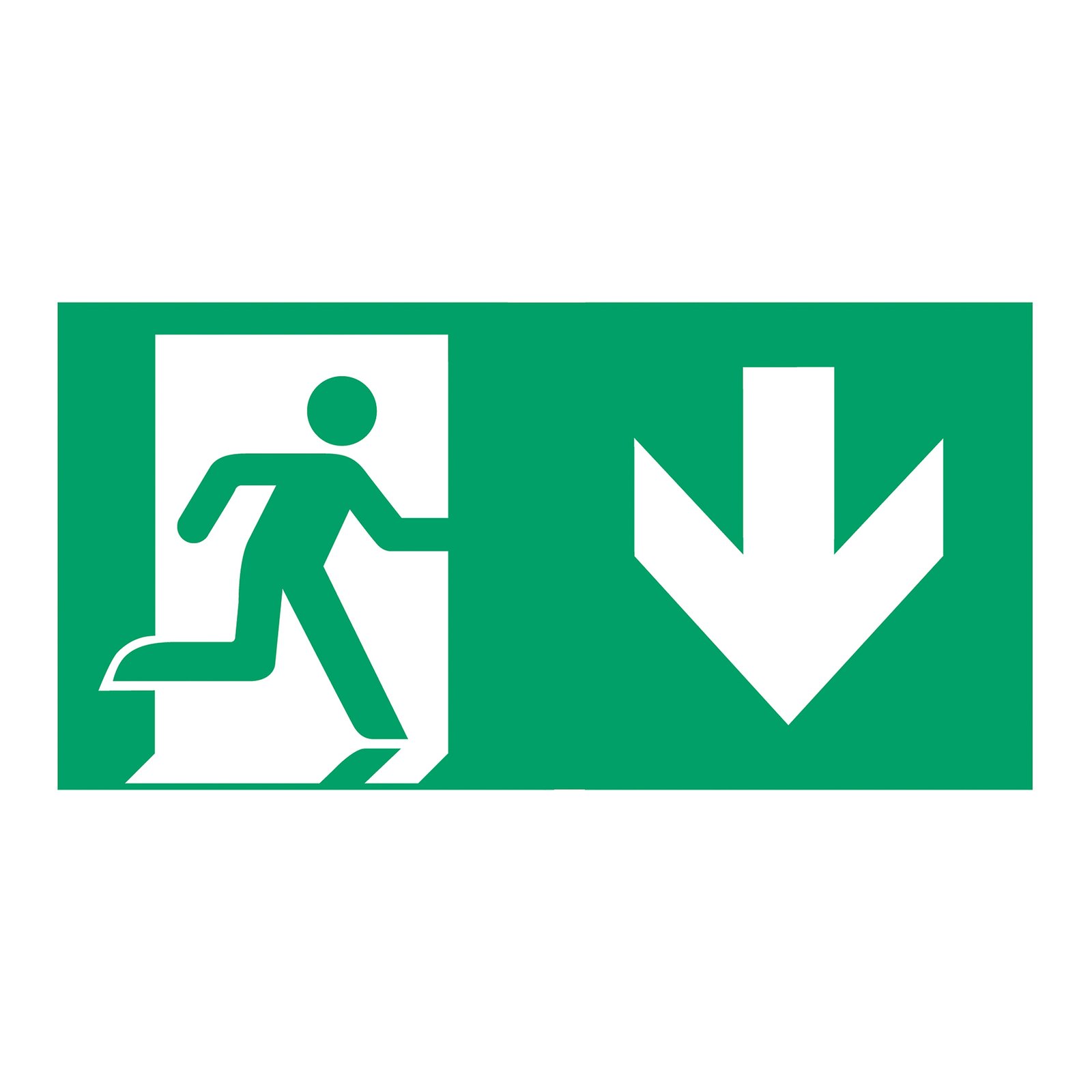 Type A emergency exit sign for C-LUX Standard