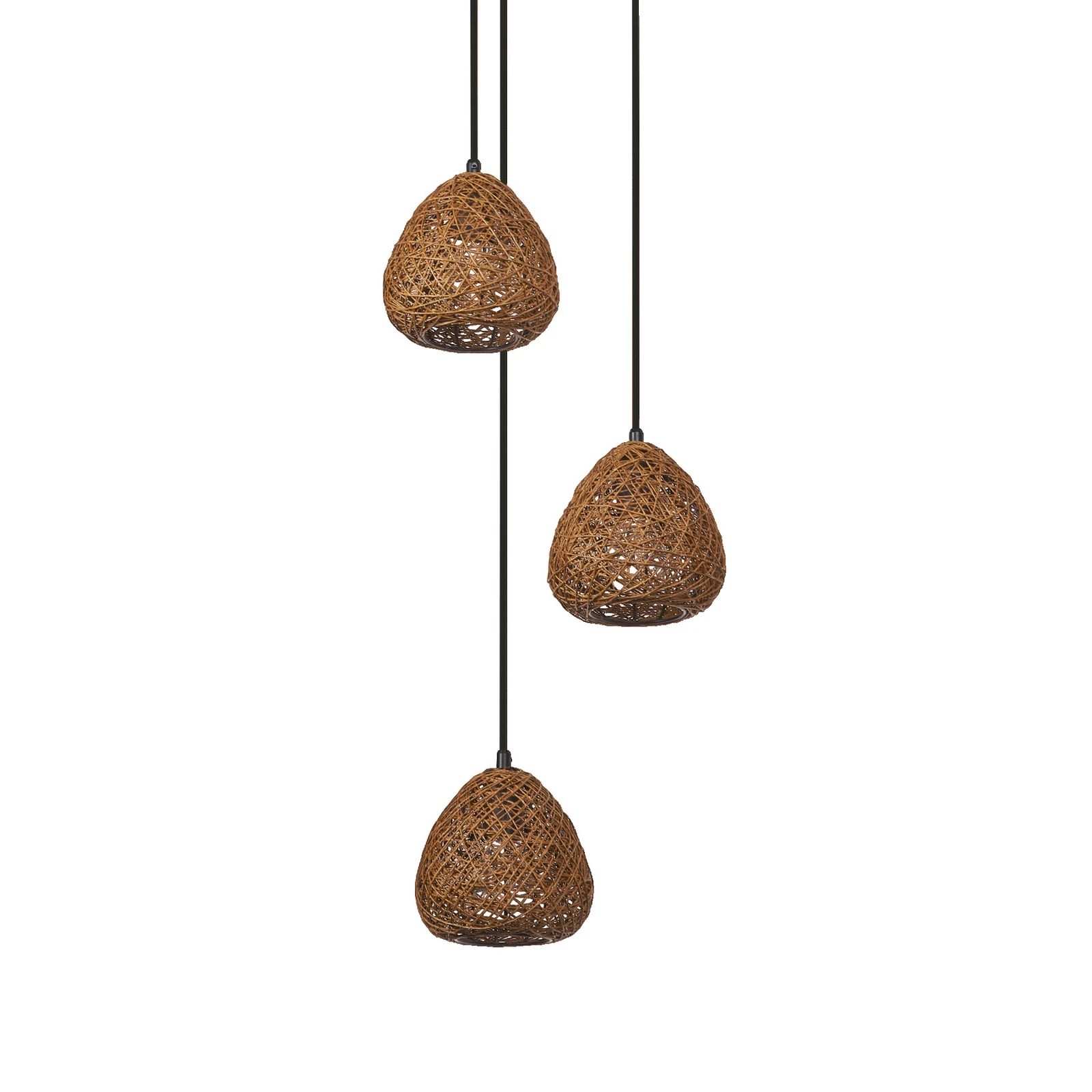 OSRAM viseća svjetiljka Decor Paper Drop, 3 žarulje, okrugla, bež, E27