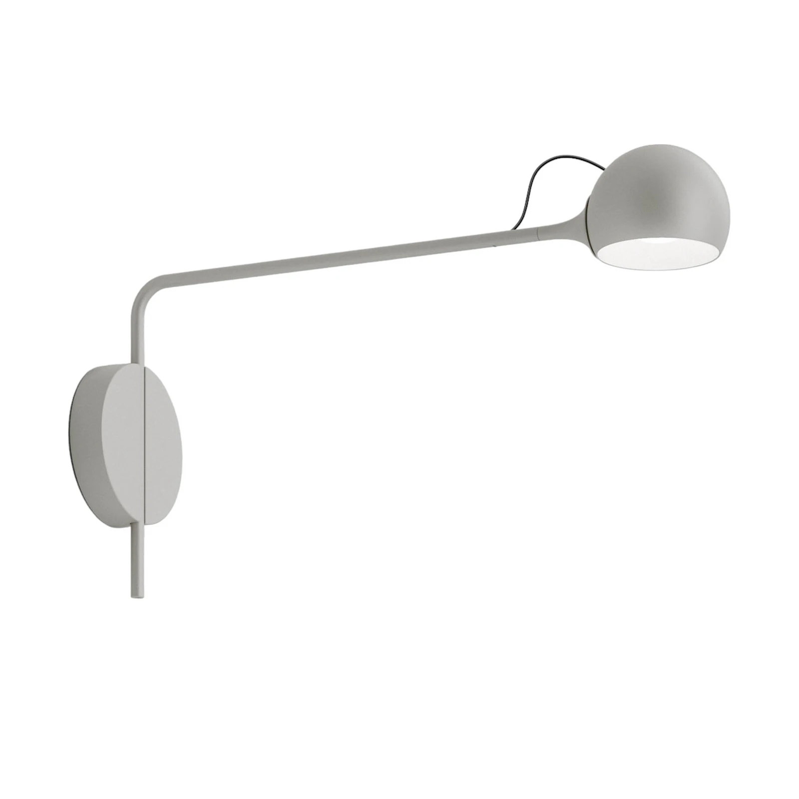 Artemide Ixa LED-Wandleuchte, Arm fix, weißgrau