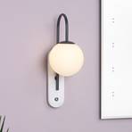 Deuce wall lamp with marble wall mount